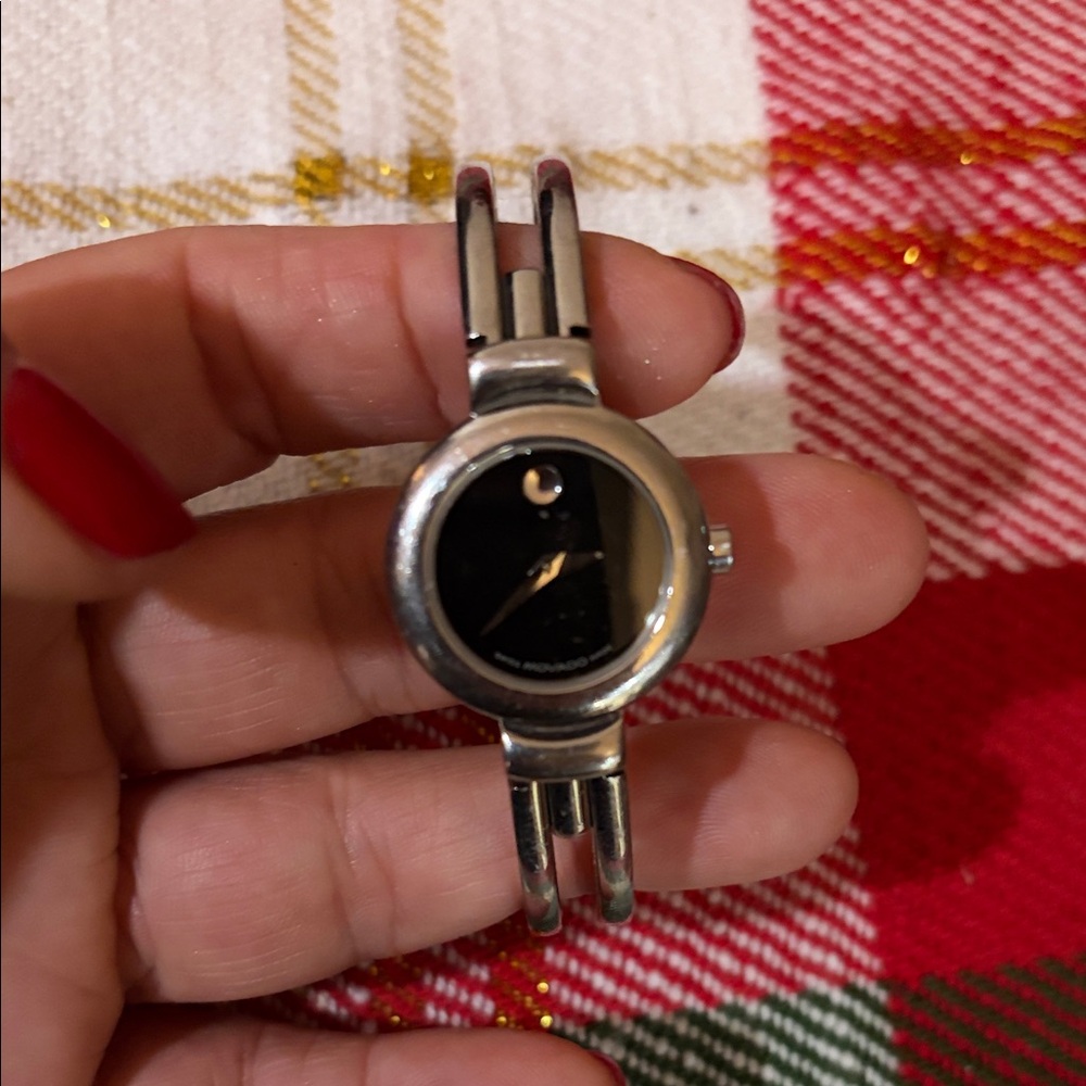 Movado Silver and Black Smartwatch